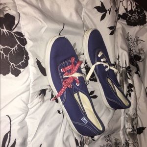 Blue & White Keds